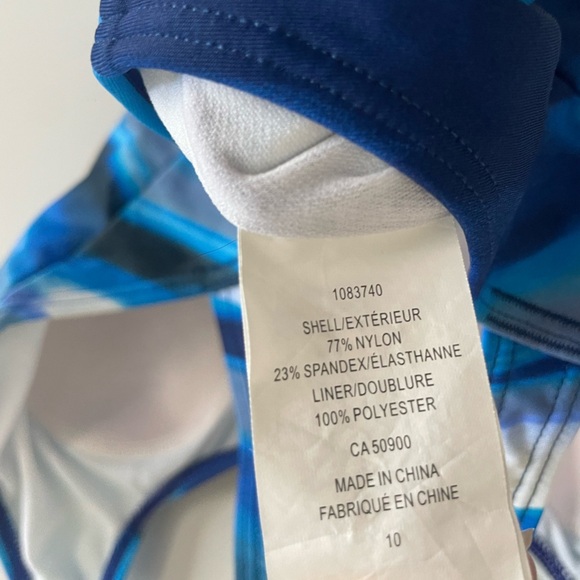 Speedo Women's Ocean Wave One-Piece Swimsuit Size 10 - Picture 6 of 8